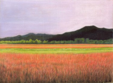 Zeichnungen mit dem Titel "LANDSCAPE MOOD seri…" von Nives Palmić, Original-Kunstwerk, Pastell