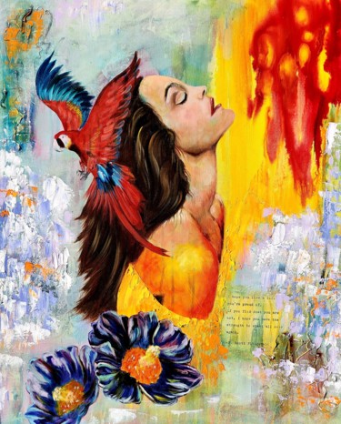 Feeling Bliss Painting titled "Feeling Bliss" by Niyati Jiwani, Original Art, Oil