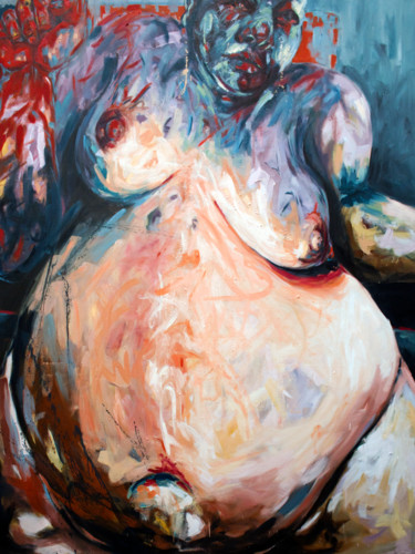 Картина под названием "Tempeted" - Nizaac Vallejo, Подлинное произведение искусства, Масло