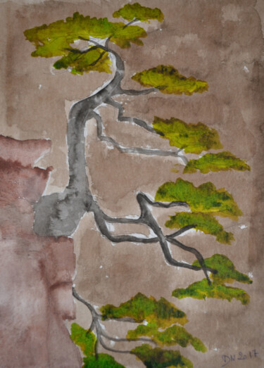 绘画 标题为“pin du japon” 由Nizard Dominique, 原创艺术品, 水彩