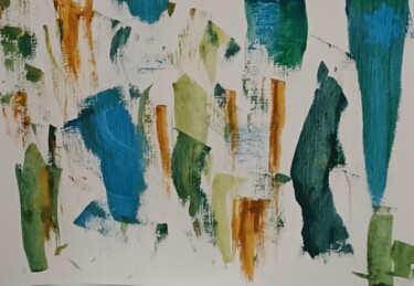 Painting titled "impressions 21" by Nizard Dominique, Original Artwork, Watercolor