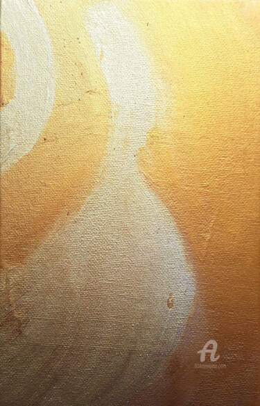 Peinture intitulée "Love over gold" par Fred Saruggia, Œuvre d'art originale, Acrylique