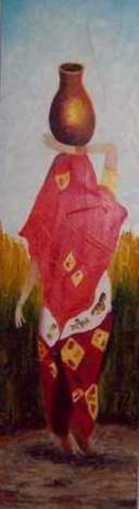 Pintura intitulada "indiana" por Njacques, Obras de arte originais