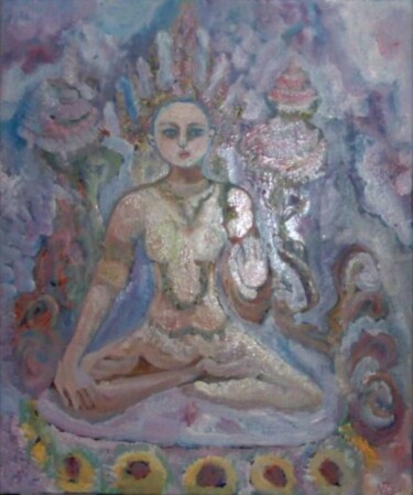 Painting titled "Tara Transfigured" by Njoy, Original Artwork, Oil