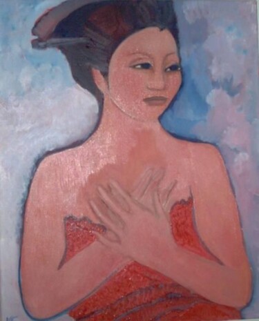 Pittura intitolato "Japon" da Njoy, Opera d'arte originale, Olio