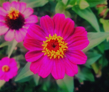 Фотография под названием "Flower, jigsaw" - Njphotography, Подлинное произведение искусства, Манипулированная фотография