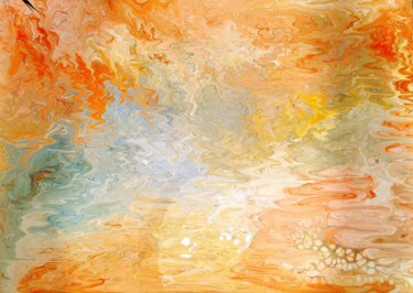 Pittura intitolato "Orange" da Njscreative, Opera d'arte originale, Acrilico Montato su Telaio per barella in legno