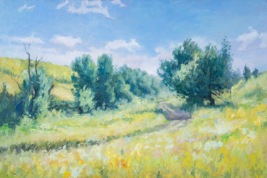 Painting titled "summerday.jpg" by Mykola Ponomarenko, Original Artwork, Oil