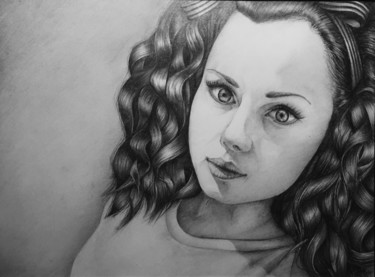 Drawing titled "Paint portraits on…" by Natalia Kudlik, Original Artwork, Pencil