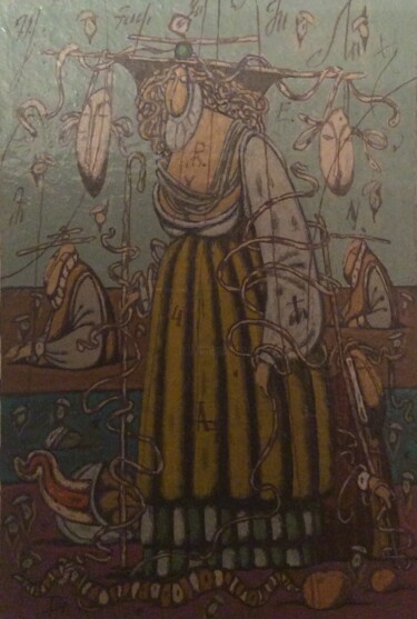 Картина под названием "Женщина" - Igor Tapilin, Подлинное произведение искусства, Масло