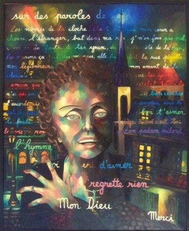 Disegno intitolato "Piaf" da N.M.Mathieu, Opera d'arte originale, Altro