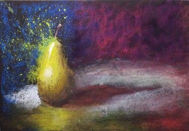 Dessin intitulée "Pear Smoothie" par Nathalie Newman, Œuvre d'art originale, Pastel
