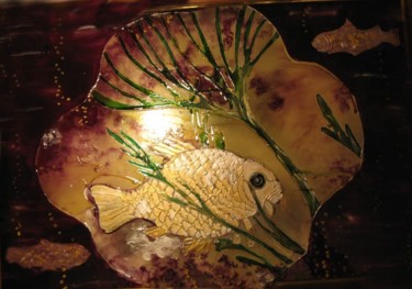 Sculpture titled "Aquarium" by Nell Amelkova, Original Artwork, Glass