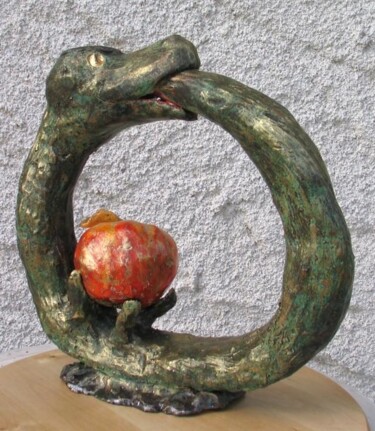 Sculpture titled "Le Neuf" by No, Original Artwork, Ceramics