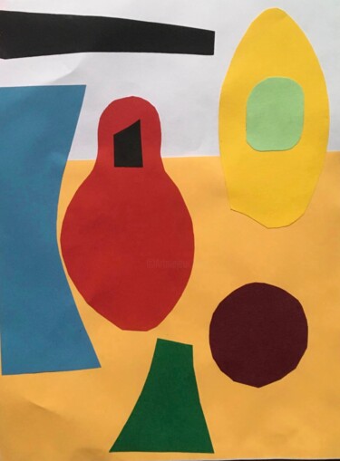Collages intitolato "abstract5" da Noah Miles, Opera d'arte originale, Collages