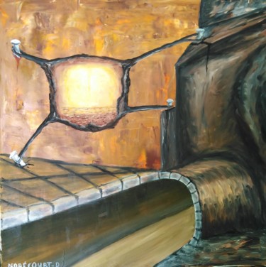 Malerei mit dem Titel "Passage" von Daniel Nobécourt, Original-Kunstwerk, Öl