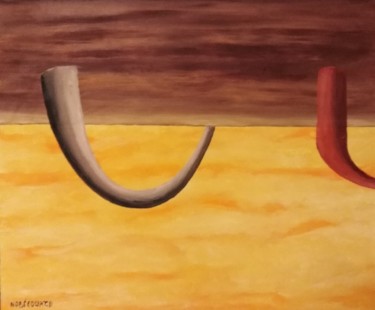 Painting titled "Inversion" by Daniel Nobécourt, Original Artwork, Oil