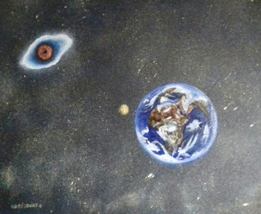 Peinture intitulée "Terre.jpg" par Daniel Nobécourt, Œuvre d'art originale, Huile