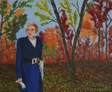 Painting titled "automne-1940" by W-Dagrou, Original Artwork
