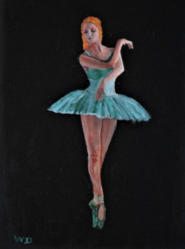 Digitale Kunst getiteld "ballerine" door W-Dagrou, Origineel Kunstwerk, Olie