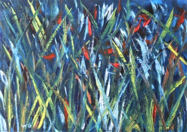 Картина под названием "Colors" - W-Dagrou, Подлинное произведение искусства, Масло