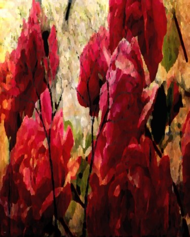 Digital Arts titled "The roses" by W-Dagrou, Original Artwork, Digital Painting