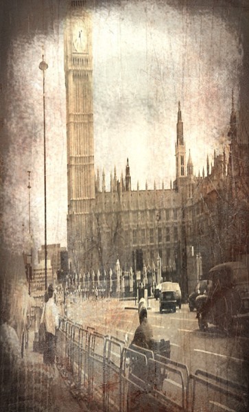 Fotografia intitulada "Big Ben" por W-Dagrou, Obras de arte originais, Fotografia Manipulada