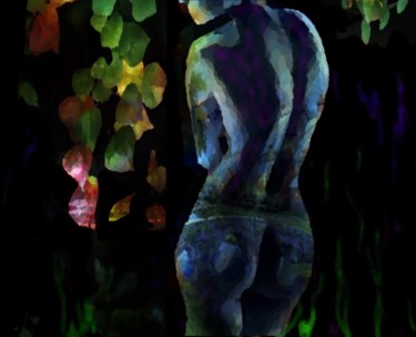 Arts numériques intitulée "Nymphe" par W-Dagrou, Œuvre d'art originale, Peinture numérique