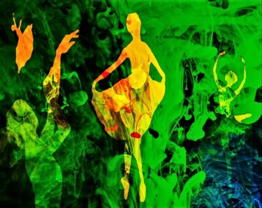 Arte digital titulada "Chlorophylle" por W-Dagrou, Obra de arte original, Pintura Digital