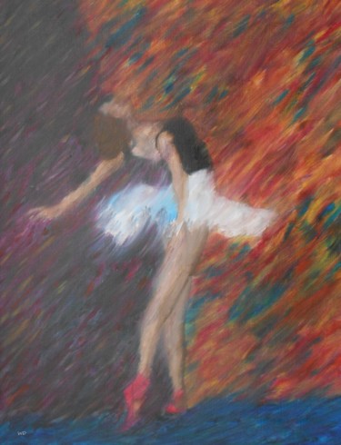 Картина под названием "danseuse classique" - W-Dagrou, Подлинное произведение искусства
