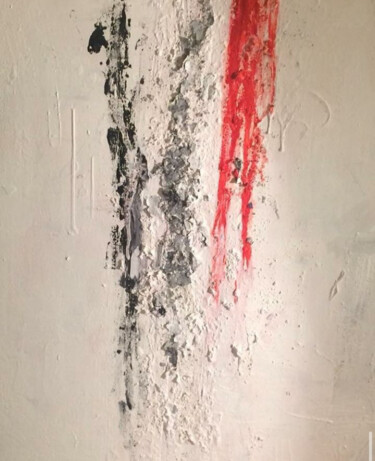 Картина под названием "L’appeso 2." - Greta Teveroli, Подлинное произведение искусства, Мел Установлен на Деревянная рама дл…