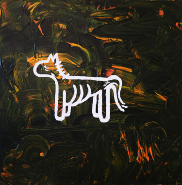 Malarstwo zatytułowany „Horse of Famine” autorstwa Noceda, Oryginalna praca, Akryl