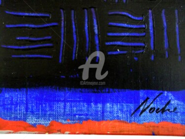 Pintura titulada ""Azul" le couleur b…" por Noche, Obra de arte original, Acrílico