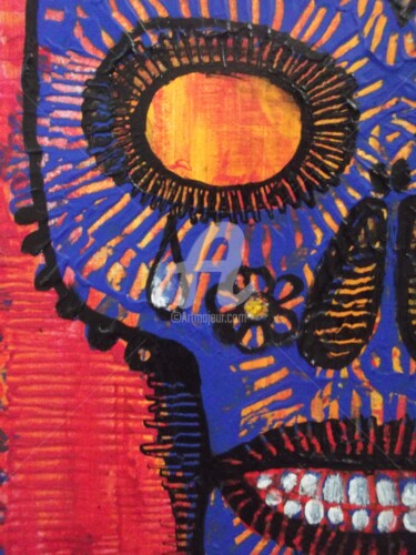 「"La Guapa"」というタイトルの絵画 Nocheによって, オリジナルのアートワーク, アクリル