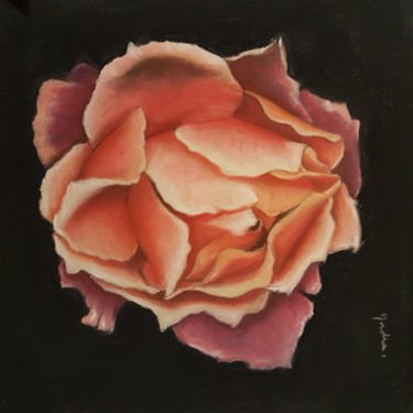 Painting titled "bloom" by Nadia Sheikh, Original Artwork, Pastel