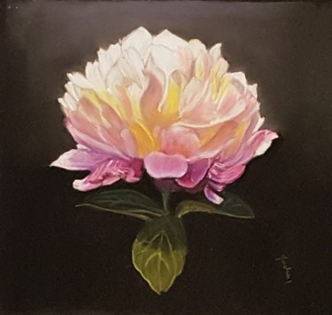 Painting titled "bloom 3" by Nadia Sheikh, Original Artwork, Pastel
