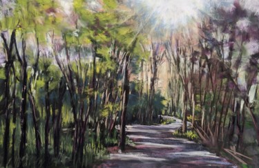 Painting titled "Take the path" by Nadia Sheikh, Original Artwork, Pastel