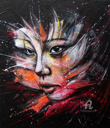 Luminous glow Peinture intitulée "Luminous glow" par Noé Pauporté (Art de Noé), Œuvre d'art originale, Acrylique