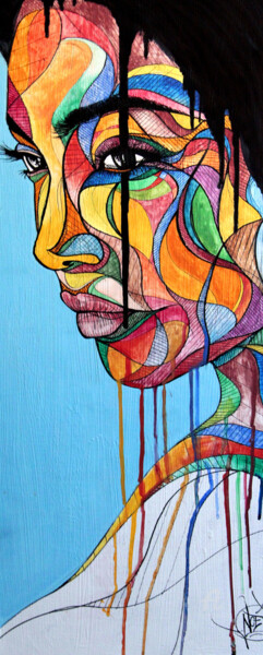 Peinture intitulée "Colorful Girlz" par Art De Noé, Œuvre d'art originale, Acrylique