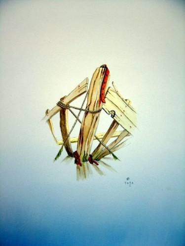 Peinture intitulée "apparition d'etrave" par Noël Barbot, Œuvre d'art originale