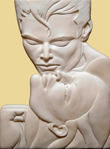 Sculpture titled "Pasion 2" by Noelia Muriana, Original Artwork, Plaster