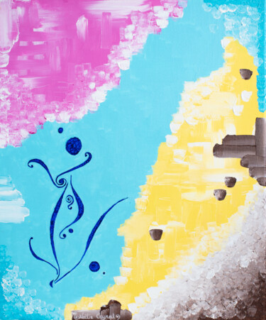 Pintura titulada "S'ouvrir à la vie e…" por Noëlie Ceyral, Obra de arte original, Acrílico Montado en Bastidor de camilla de…