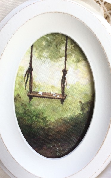 Peinture intitulée "Ernestine - 667" par Noëlle Lassailly, Œuvre d'art originale, Acrylique