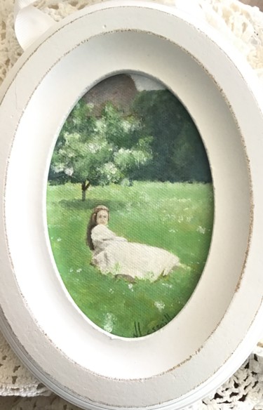 Картина под названием "Elise - 735" - Noëlle Lassailly, Подлинное произведение искусства, Акрил