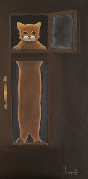 Peinture intitulée "Céleste le retour -…" par Noëlle Lassailly, Œuvre d'art originale, Acrylique Monté sur Châssis en bois