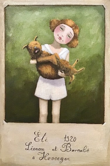 Pintura intitulada "Eté 1920 - 865" por Noëlle Lassailly, Obras de arte originais, Acrílico