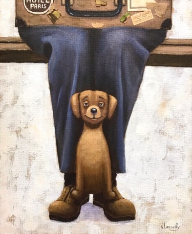 Pintura titulada "« Toi et moi » - 899" por Noëlle Lassailly, Obra de arte original, Acrílico Montado en Bastidor de camilla…