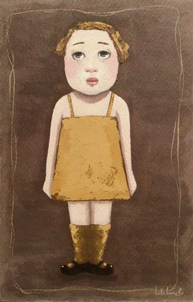 Peinture intitulée "Les souliers vernis…" par Noëlle Lassailly, Œuvre d'art originale, Acrylique Monté sur Châssis en bois