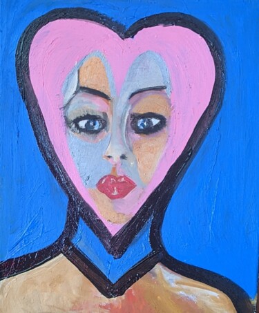 Painting titled "Love" by Noëlle Matip, Original Artwork, Acrylic