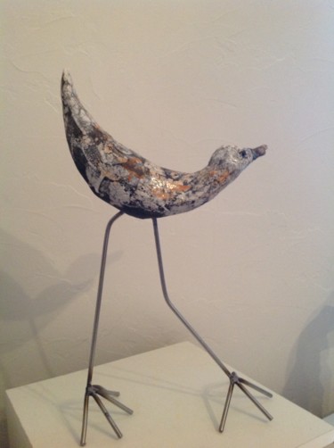 Sculpture intitulée "Oiseau" par Noëlle Rious, Œuvre d'art originale